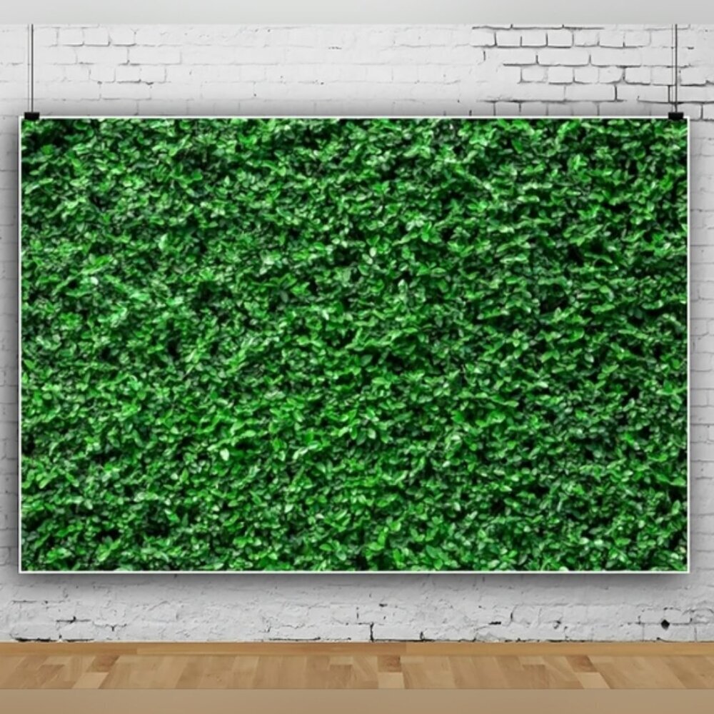 10ft x 8ft Green Leaves - Greeny Grass - Leaf Nature Photography Backdrop